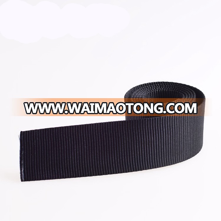 Eco-Friendly Black 1 Inch PP/Nylon/Polyester/Cotton Webbing for Garment and Bags