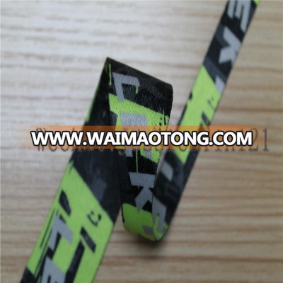 Polyester variable width webbing of heat transfer tape use for pet leash and alpenstocks webbing